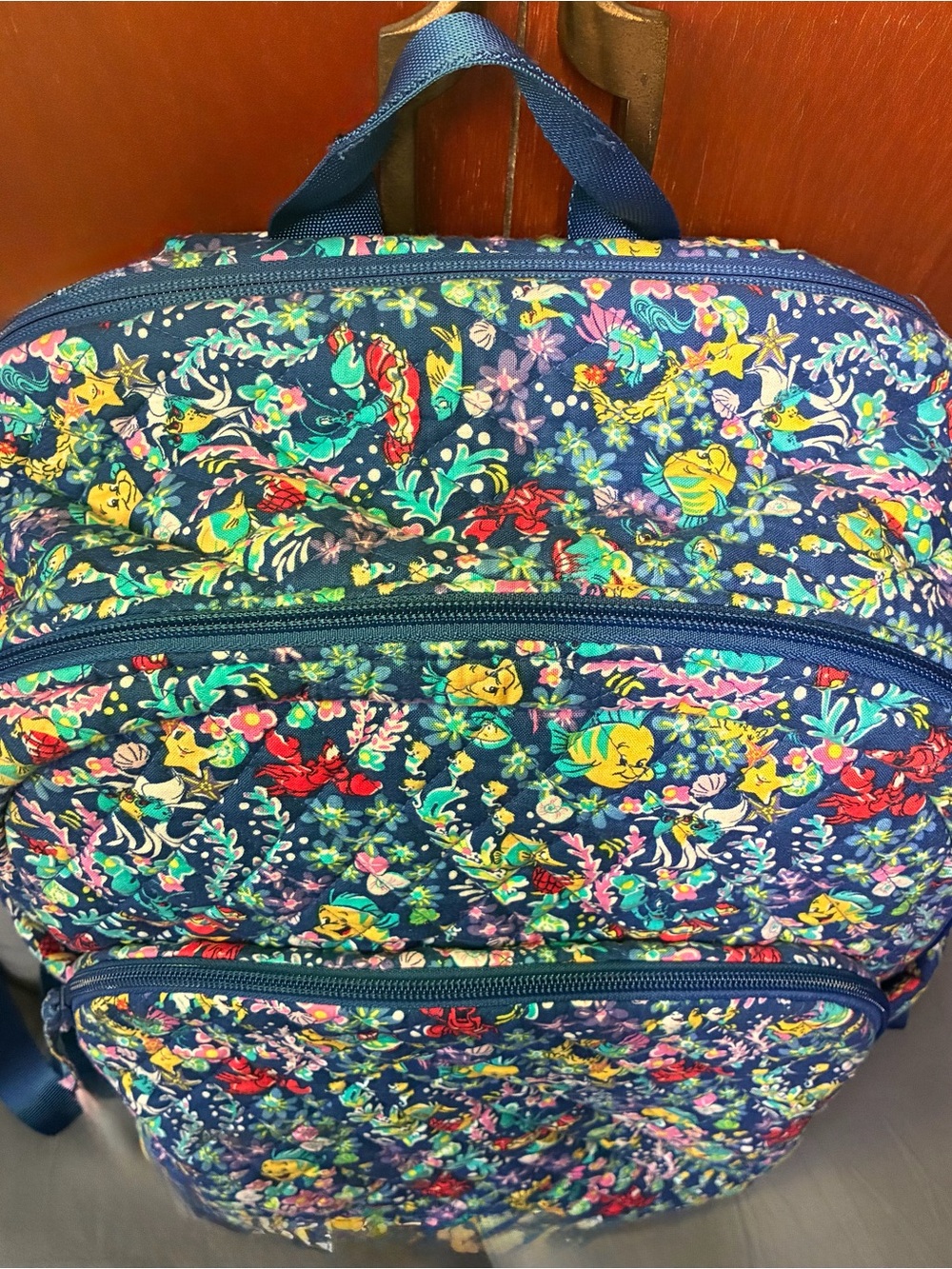 🧜♀️ Disney x Vera Bradley Little Mermaid Campus Backpack from Disney World 2025 - Picture 3 of 12